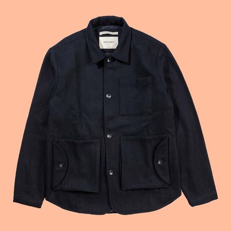 French Workwear, Kid Lifestyle, Chore Coat, Pocket Jacket, Sheffield, Front Pocket, Varsity Jacket, Womens Bottoms, Work Wear