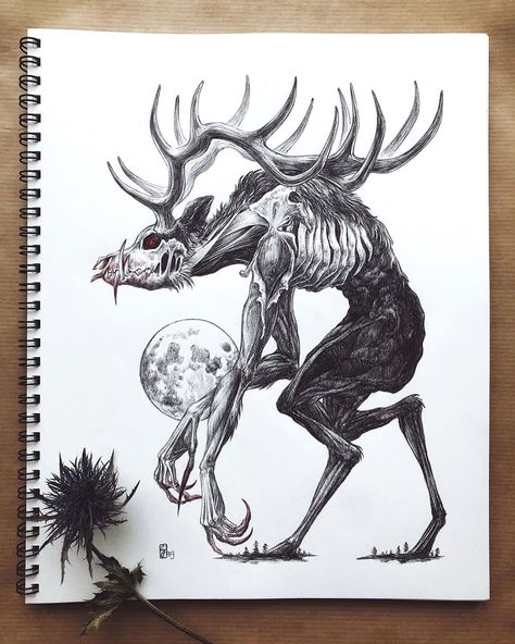 Here’s my finished vendigo for the #drawthisinyourstyle challenge hosted by @bserway Just a little quick one, but it was nice to let loose… Drawthisinyourstyle Challenge, Cool Tattoo Drawings, Mythical Monsters, Black Metal Art, Dinosaur Images, Halloween Drawings, Scary Art, Mythical Creatures Art, Cool Wallpapers Art