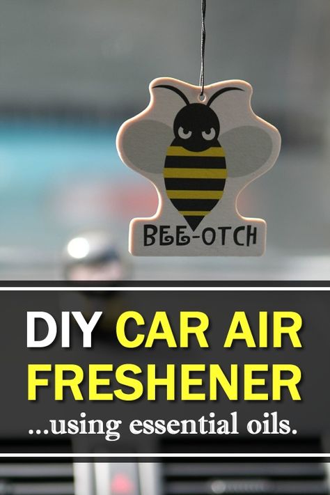 How to easily make your own car air fresheners - using essential oils... #homemade #airfreshener #essentialoils #homestead #homesteading