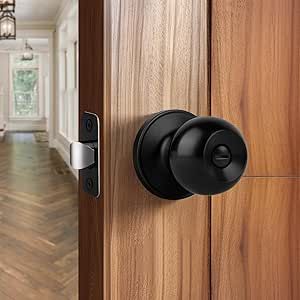 Interior Door Knobs, Door Knobs, Doors Interior, Matte Black