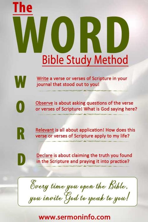 Acronyms For Bible Study, Bible Methods Scripture Study, Word Bible Study Method, Prayer For Bible Study Opening, Bible Methods, Bible Outline, Praise Pictures, Bible Literature, Sermon Preparation