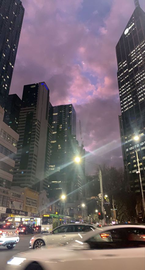 Melbourne Instagram Story, City Core, City Life Aesthetic, Yuta Okkotsu, Landscape Concept, Gorgeous Sunset, Travel Locations, Insta Posts, Night Aesthetic