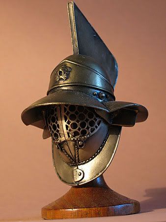 Gladiator Helmet, Roman Helmet, Helmet Armor, Medieval Helmets, Roman Warriors, Knights Helmet, Armor Clothing, Ancient Armor, Historical Armor