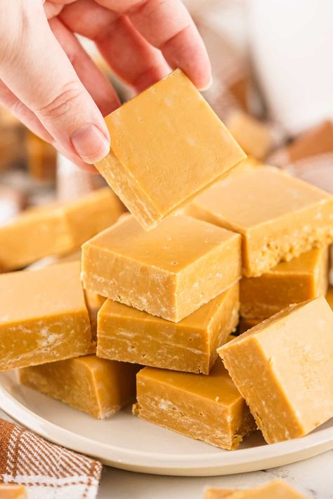 2 Ingredient Caramel Fudge 2 Two Ingredient Fudge, Easy Caramel Fudge Recipe, Easy Christmas Fudge, Caramel Fudge Recipe, Christmas Fudge Recipes Easy, Vanilla Fudge Recipes, Christmas Fudge Recipes, 2 Ingredient Fudge, The Candy Man