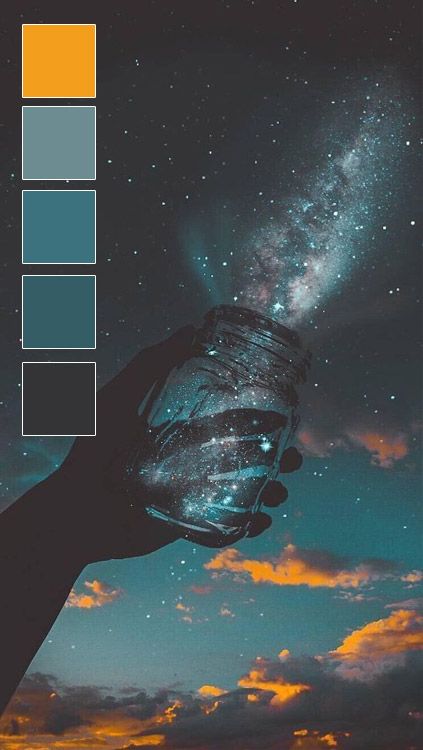 Night Aesthetic Color Palette, Universe Colour Palette, Color Palette Space Theme, Artists Color Palette, Space Aesthetic Color Palette, Retro Space Color Palette, Night Time Colour Palette, Moon And Stars Color Palette, Milky Way Color Palette