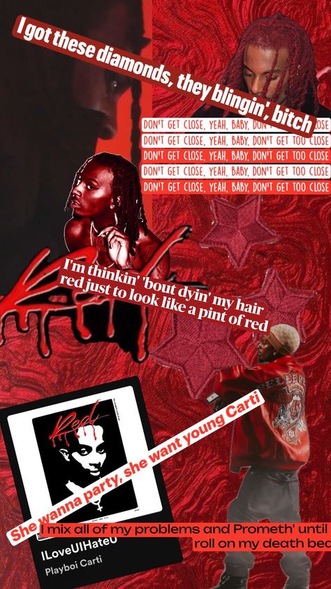 #playboicarti #wholelottared #carti #red #iloveuihateu Red Hair, That Look, Red