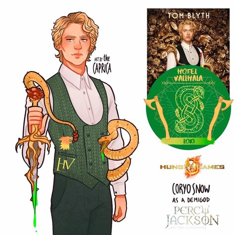 Coryo Snow as a demigod son of Loki! He have a dagger that turns into a pet snake. Who would be Lucy Gray's godly parent?? #hungergames… | Instagram Son Of Loki, Percy Jackson Crossover, Loki Son, Hunger Games Fan Art, Percy Jackson Drawings, Coriolanus Snow, Ballad Of Songbirds And Snakes, Songbirds And Snakes, Hunger Games Fandom