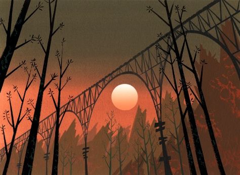 Samurai Jack Background, Scott Wills, Genndy Tartakovsky, Background Painting, Samurai Jack, Ocean Wallpaper, Retro Cartoons, Amazing Drawings, Cartoon Background