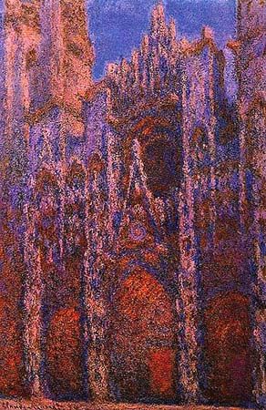 Claude Monet  Rouen Cathedral at Sunset, 1894 Monet Cathedral, Rouen Cathedral, Monet Claude, Classical Paintings, Art Alevel, Claude Monet Paintings, Claude Monet Art, Art Movements, Monet Art