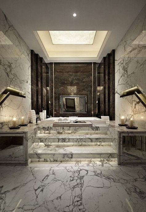 10 LUXURIOUS BATHROOM IDEAS THAT WILL NEVER GO OUT OF STYLE | luxurious bathroom ideas, bathroom decor ideas, bathroom design #luxuriousbathroomideas #bathroomdecorideas #bathroomdesign Discover more: https://brabbu.com/blog/2017/08/luxurious-bathroom-ideas-style/ Drømme Bad, Luxury Bathrooms, Bad Inspiration, Bathroom Goals, Bathroom Design Luxury, Bathroom Pictures, Dream Bathrooms, Minimalism Interior, Elegant Bathroom