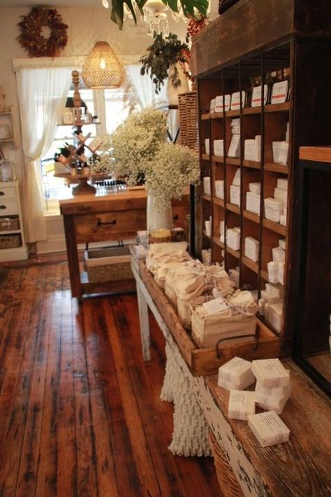 Herb Shop Interior, Apothecary Window Display, Apothecary Shop Ideas, Soap Shop Interior, Apothecary Store, Apothecary Ideas, Herbalist Shop, Apothecary Shoppe, Liberty Missouri