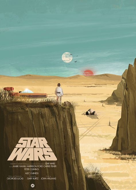 Star Wars: Episode IV – A New Hope by Mainger Germain Star Wars Vintage, Collage Mural, Star Wars Background, Star Wars Episode Iv, Original Trilogy, Star Wars Wallpaper, Star Wars Artwork, Star Wars Images, Star Wars Pictures