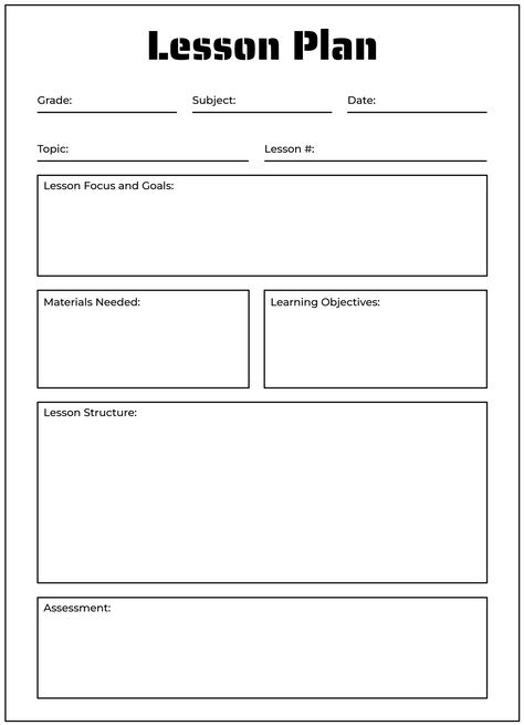 An easy-to-edit lesson plan template for Google Docs. Lesson Plan Format, Lesson Plan Template Free, Lesson Plan Template, Daily Lesson Plan, Lesson Plans For Toddlers, Printable Lesson Plans, Docs Templates, Effective Teaching, Online Lessons