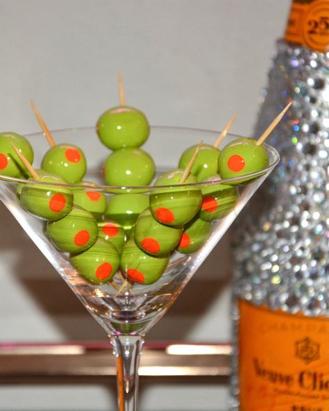 Now offering our ceramic pimento olives as an a la carte set of 3! Use as accents on your coffee table or style in a martini glass for your bar cart… they’ll look savage no matter what 😘🫒🍸 Martini Balloon, Martini Decorations, Martini Party Theme, Martini Bar Party Ideas, Martini Party Ideas Decoration, Dirty Martini Party Decor, Martini Bday Party, Martini Themed Birthday Party, Martini Party