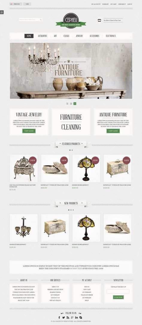 Furniture Website Design, Interior Design Antique, Store Website Design, Furniture Website, Antique Store, Glass Pottery, Shopify Store, Selling Antiques, Furniture Art