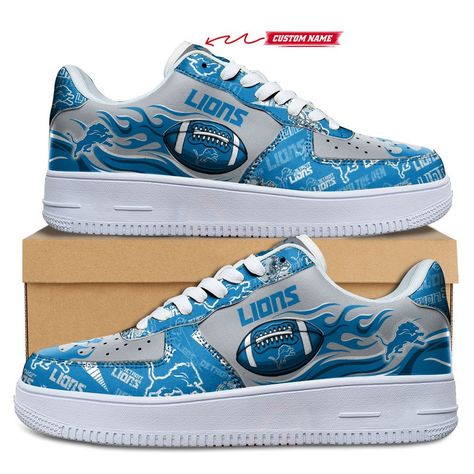 Detroit Lions NFL Football Team Air Force Shoes Custom Sneakers Check more at https://www.air-yeezyshoes.com/product/detroit-lions-nfl-football-team-air-force-shoes-custom-sneakers/ New Blance Shoes, Crocs Slippers, Air Force Shoes, Custom Af1, Custom Kicks, Nfl Football Teams, Custom Air Force 1, Custom Football, Shoes Custom