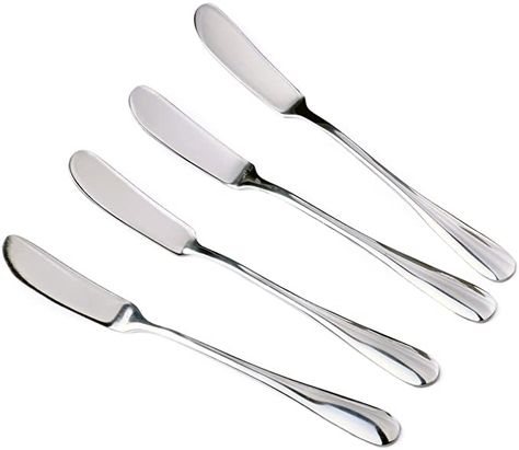 Amazon.com: Stainless Steel Cheese Spreader Jam Butter Spreaders Cream Knife Silver, Packs of 4: Kitchen & Dining Jam Butter, Cheese Spreaders, Butter Spreader, Serving Tongs, Party Platters, Entertaining Essentials, Cheese Knives, Butter Knife, Cheese Serving