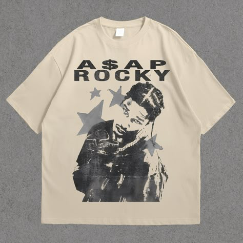 ASAP Rocky Shirt - ASAP Rocky Merch - Rapper Tee - ASAP Rocky Vintage Shirt - Unisex T-Shirt Asap Rocky Merch, Homeless Clothes, Asap Rocky Vintage, Asap Rocky Shirt, Asap Rocky T Shirt, Travis Scott T Shirt, Tshirt Printing Business, Rapper Merch, Baggy Fashion