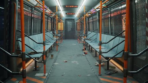 Cyberpunk Train, Train Station Map, James Holden, Subway Entrance, Underground Subway, Thumbnail Background, Station Map, Film Texture, Art Movements