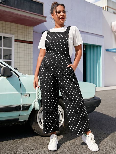 Pinafore Jumpsuit, Overalls Outfit, Outfits To Recreate, My Wardrobe, San Antonio, Polka Dot, Overalls, Polka Dots, Jumpsuit