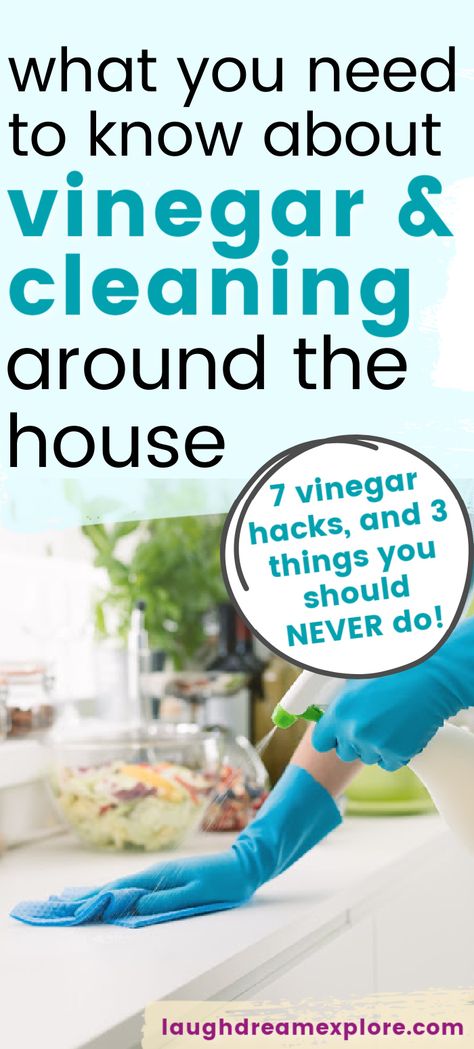 How to clean with vinegar around the house, and things you should NEVER clean with vinegar!  vinegar cleaning, vinegar cleaning spray all purpose #cleaning #cleaningtips #cleanhome #cleaninghacks Clean With Vinegar, Cleaning With Vinegar, Vinegar Cleaning Spray, Cleaning Vinegar, Vinegar Cleaner, Vinegar Uses, Diy Cleaning Solution, Cleaning Tasks, Vinegar Cleaning