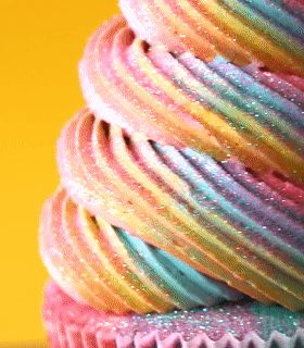 Rainbow Stimboard, Frosting Desserts, Ideas For Cupcakes, Stimboard Gifs, Desserts Cupcakes, Rainbow Frosting, Frosting, Sprinkles, Cupcake