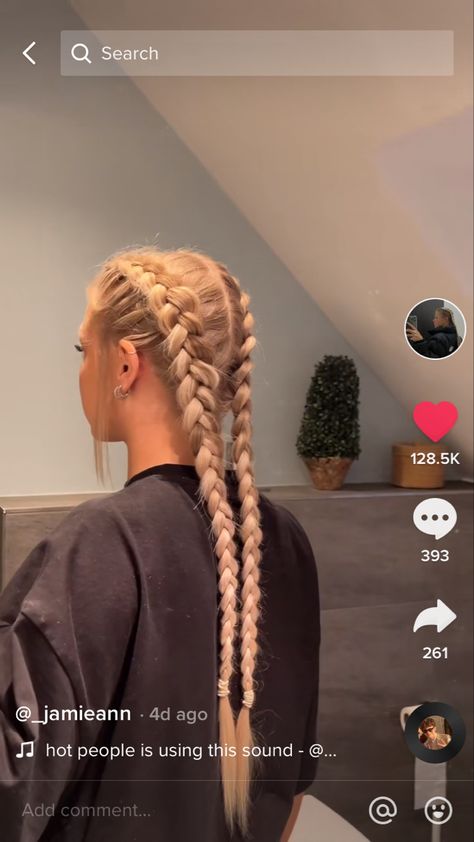 Long French Braids With Extensions, French Braids With Extensions, Sporty Hair, Art Transformation, Sports Hair, Unique Braids, Sport Hair, French Braids, Blonde Braids