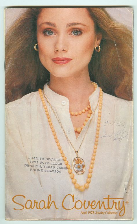 Vintage Fashion 70s, 1970s Jewelry, Fashion 70s, Sarah Coventry Jewelry, Beauty Ad, Jewelry Ads, Reference Book, Sarah Coventry, Retro Jewelry