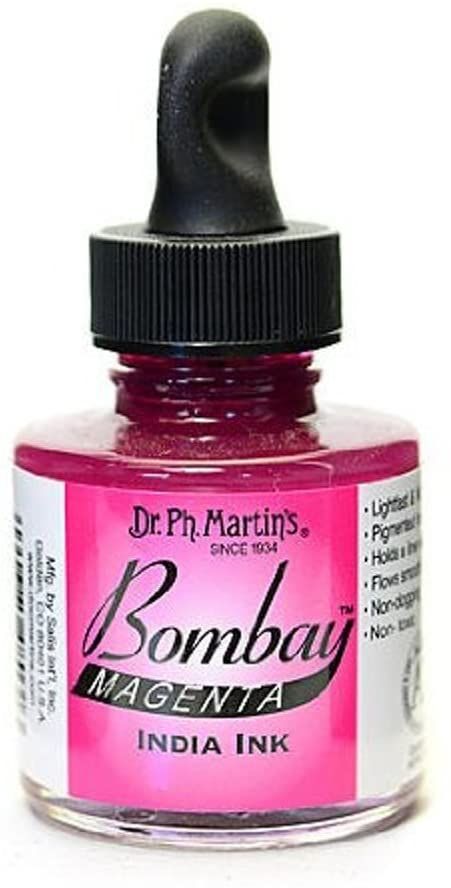 Amazon.com: Dr. Ph. Martin's Bombay India Ink (3BY) Ink Bottle, 1.0 oz, Magenta, 1 Bottle: Toys & Games Ink Bottle, Tshirt Refashion, Red Violet, Calligraphy Ink, India Ink, Powerade Bottle, Cherry Red, Glass Bottle, Glass Bottles