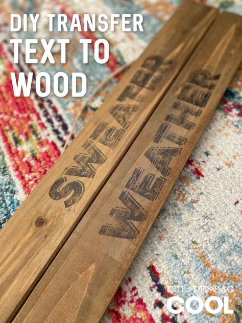 DIY Transfer Text to Wood How To Write On Wood Signs, How To Transfer Letters To Wood, How To Transfer Words To Wood, Transfer Words To Wood, Writing On Wood, Lettering On Wood, Love Arts And Crafts, Write On Wood, Old Wood Signs