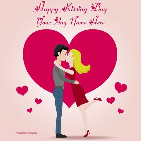 Happy Kissing Day Wishes, Name Wishes Kiss Day, Photo Create Easy Online, Customized Editable Tools Free, Latest Design Template Kiss Day, Most Popular New Pictures, Editor Option Kissing Photo, Celebration Pictures, Wallpaper Editor, Happy Kiss Day, Love Name, Valentine Day Week, Happy Valentines Day Wishes, Photo Maker, Kiss Day