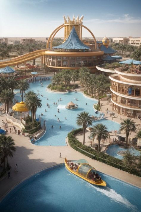 This bird's eye view reveals a masterful architectural design, seamlessly merging modern amenities with traditional charm in Basra's water amusement park. Spanning a vast expanse, the park showcases a harmonious blend of old and new, promising a delightful experience for visitors. Park Design Architecture, Old Architecture, Architecture Presentation Board, Bird's Eye View, Parking Design, Architecture Old, Architecture Presentation, Birds Eye View, Architectural Design