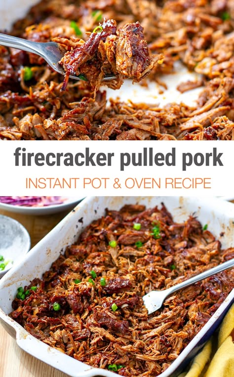 Firecracker Pork Fusilli, Pulled Pork Instant Pot Frozen, Pork Roast Recipes Stovetop, Spicy Pulled Pork Crock Pot Recipes, Pork Shoulder Recipes Instant Pot, Instant Pot Pork Roast Recipes, Pork Tenderloin Chili, Pork Instant Pot Recipes, Pulled Pork Marinade