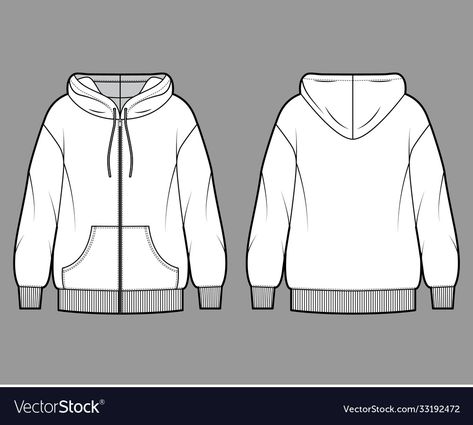 Yoga Sportswear, Flat Pattern, Hoodie Drawing, Fashion Drawing Tutorial, Sweatshirts Pattern, Hoodies Mens, Fashion Design Drawings, Technical Drawing, Cotton Fleece