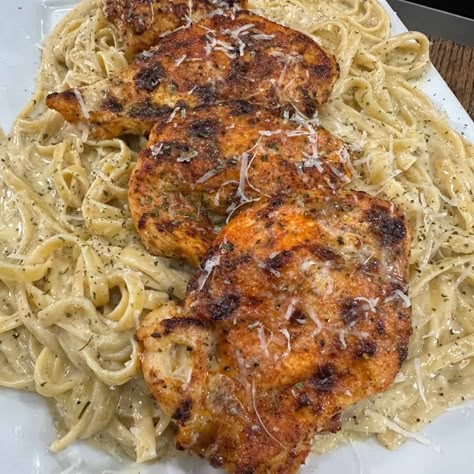 Garlic Parmesan Chicken Alfredo Chicken Parm Alfredo, Garlic Parmesan Chicken Alfredo, Midwest Cooking, Midwestern Recipes, Parmesan Chicken Alfredo, Midwest Recipes, Cooking In The Midwest, Luke Brown, Roast Zucchini