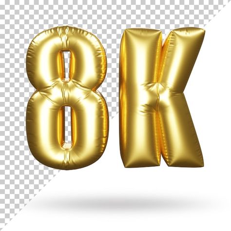 Gold 3d render 8k realistic balloon conc... | Premium Psd #Freepik #psd #thank-you-subscribers #thank-you-followers #golden-anniversary #3d Balloon Sign, 3d Balloon, Digital Photography Backgrounds, New Background Images, 8k Followers, New Backgrounds, Islamic Images, 3d Render, Digital Photography