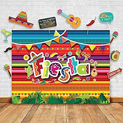 Mexican Fiesta Birthday Party, Mexican Birthday Parties, Theme Photography, Mexican Party Decorations, Fest Temaer, Fiesta Birthday Party, Mexican Birthday, Photo Booth Background, Fiesta Theme Party