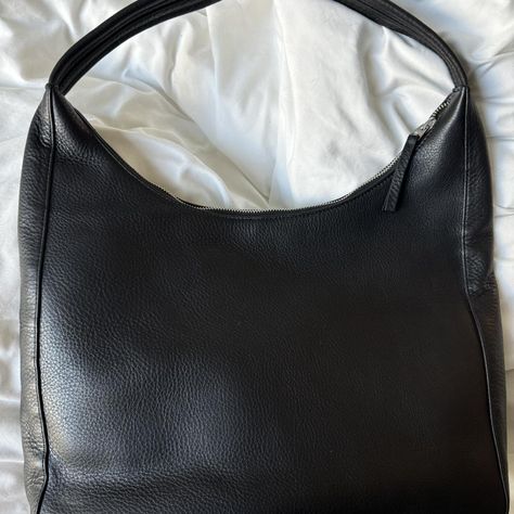 Deadstock black leather Baggu shoulder bag! Thought... - Depop Got It, Black Leather, Shoulder Bag, Leather, Black