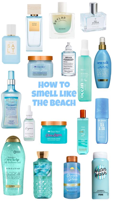 Beach Fragrance, Summer Scents, Good Shampoo And Conditioner, Sephora Skin Care, Shower Skin Care, Body Smells, Summer Scent, Body Care Products, Perfume Scents