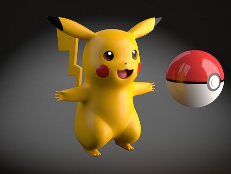 Pikachu Pokemon rigged 3D Model #AD ,#Pokemon#Pikachu#Model#rigged Pokemon 3d Wallpaper, 3d Pikachu, Pikachu Pikachu, Teacher Resume Template, 3d Studio, 3d Wallpaper, Girl Blog, Cinema 4d, 3ds Max