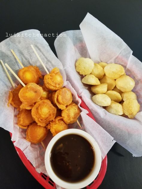 Kwek-Kwek + Fishballs and Sauce just like Manong's Kwek Kwek, Chocolate Fondue, Sauce, Portfolio, Quick Saves