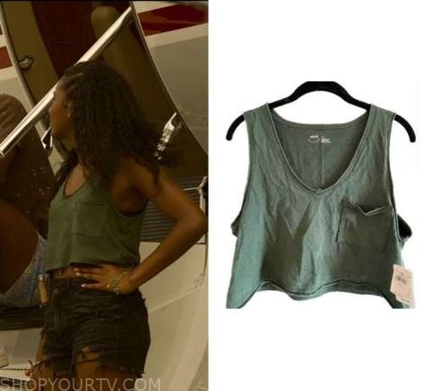 Outer Banks 3x10 Clothes, Style, Outfits worn on TV Shows | Shop Your TV Cleo Outerbanks Outfits, Outfit Outer, Zoeys Extraordinary Playlist, Where To Buy Clothes, Outer Banks, Crop Tank, Cropped Tank Top, American Eagle, Aesthetic Clothes