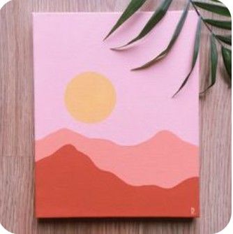 Boyfriend Painting, Things To Paint, Canvas Aesthetic, Sun Painting, Cute Canvas Paintings, Canvas Painting Designs, Small Drawings, Poster Drawing, Cute Paintings