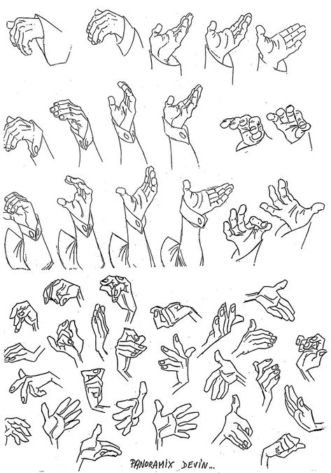 Hands 2 | by tobor68 Head Drawing, Hand Drawings, Chara Design, Hand Gestures, Anime Hands, Anatomy Tutorial, Frame By Frame Animation, Action Pose, Character Model Sheet