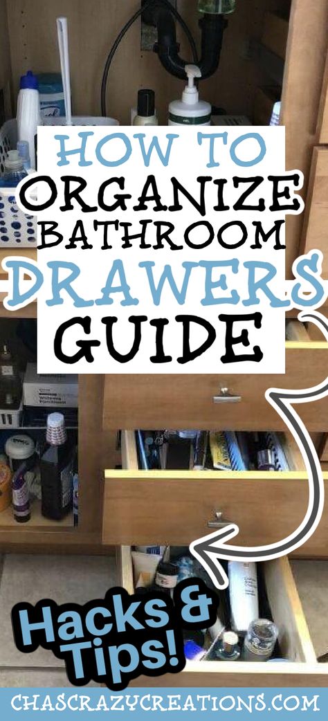 Are you looking for bathroom drawer organization ideas? I love organization projects and finding the easiest ways to sort items to make the most of a small space. After opening my bathroom drawers one morning I knew it was time to organize my master bathroom again. Just a little cleaning, decluttering, and a few plastic bins from the dollar store, and it’s organized again. Today I want to share the basic steps to organizing your bathroom cabinets so you have easy access to everything you need. Organizing Hair Products Bathroom, Organizing Ideas Bathroom Cabinet, Bathroom Drawer Storage Organization, How To Organise Bathroom Draws, Organize Makeup In Bathroom Counter, Organizing Bathroom Cabinet, Bathroom Storage For Products, Small Master Bath Organization, Organize A Deep Drawer