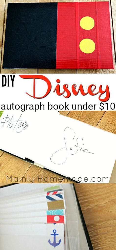 Easy DIY Autograph Book For your next Disney Trip under $10. Make this book to capture cherished memories with just a few simple materials. Disney Autograph Ideas, Disney Autograph Books, Diy Autograph Book, Disney Autograph, Disney Surprise, Autograph Book Disney, Autograph Book, Disney Paris, Diy Disney