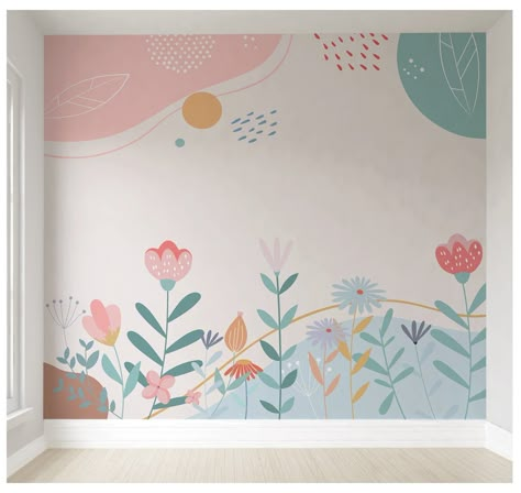 Nursery Guest Room Combo, Children Hospital Design, Art Room Doors, Nursery Guest Room, Kids Rooms Inspo, Kids Room Murals, Kids Room Paint, Girl Bedroom Walls, Room Wall Painting