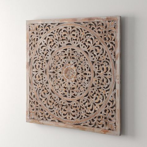 Kelly Clarkson Home Rustic Wood Ornate Wall Décor & Reviews | Wayfair Carved Wall Decor, Medallion Wall Decor, Kelly Clarkson Home, Wood Headboard, Floral Wall Decor, Wooden Wall Decor, Kelly Clarkson, Wood Console, Wall Decor Set