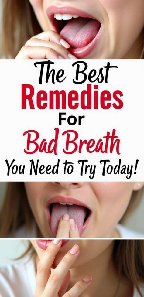 Say goodbye to bad breath with these game-changing remedies!  From natural ingredients to quick fixes, discover effective solutions you can try today for fresher breath and a boost in confidence. Dont let bad breath hold you backpin this guide and breathe easy!  #BadBreathRemedies #FreshBreath Remedies For Bad Breath, Natural Mouthwash, Bad Breath Remedy, Oral Care Products, Healthy Gums, Health And Hygiene, Breathe Easy, Nutritious Recipes, Health Knowledge