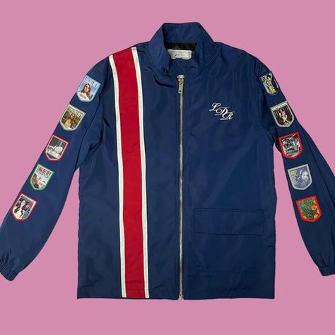 LANA DEL REY official album jacket Lana Del Rey Racer Jacket, Lana Del Rey Jacket, Lana Del Ray Outfit, Coquette Jacket, Racer Jacket, Racing Jacket, Lana Del Ray, Jacket Vintage, I Got It